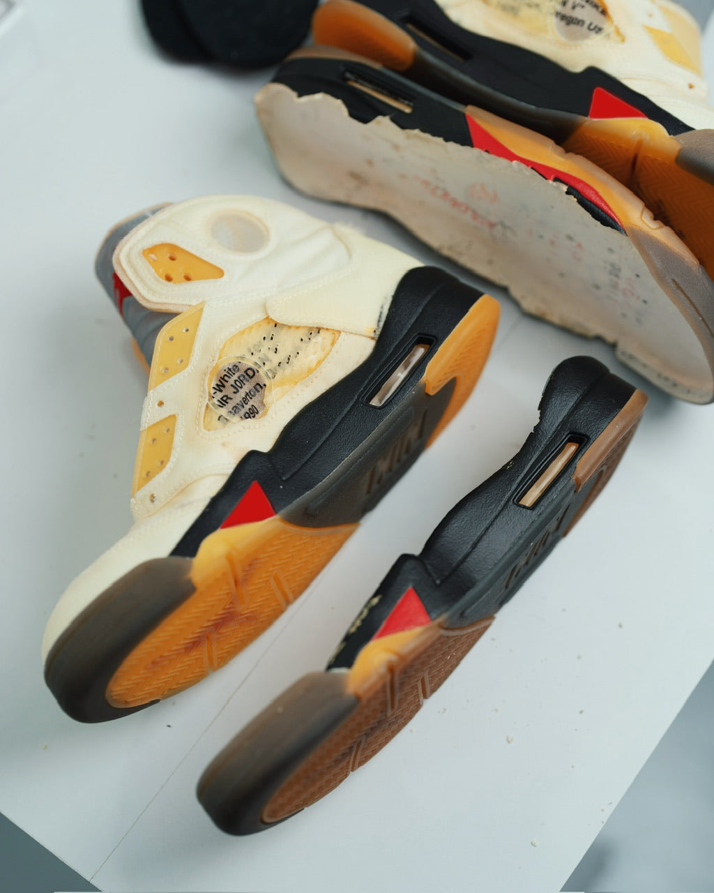 Sole Transformation: Air Jordan 5 x Off-White Sole Swap Experience