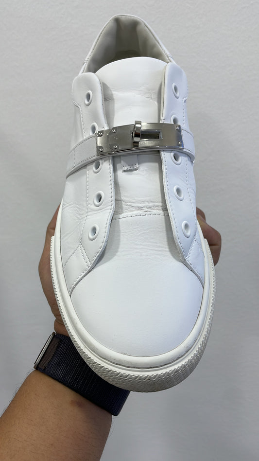 Pure Elegance Restored: Reviving a White Hermès Sneaker to Its Former Glory